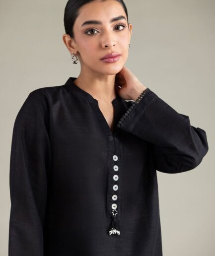 Black Ready-to-Wear Kurta for Women